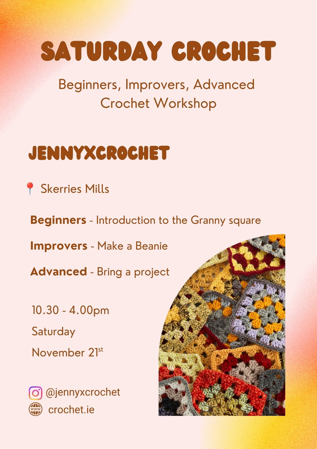 Saturday November 21st - Skerries Mills